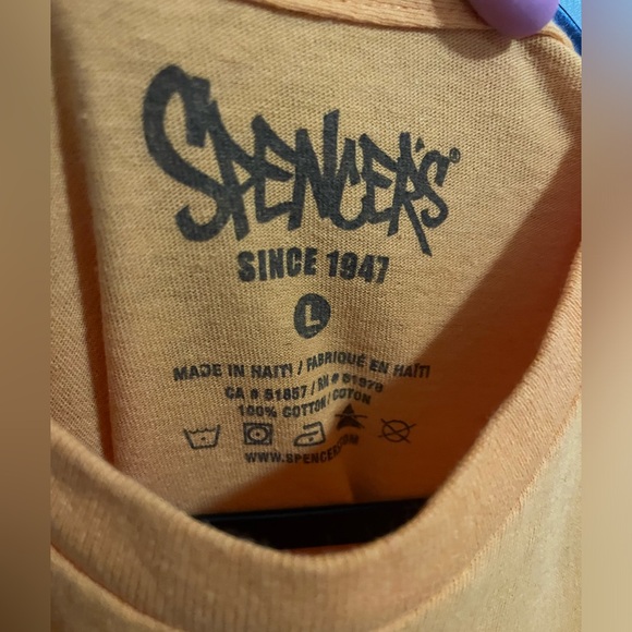 Spencer’s Alien Trippy Hemp Short Sleeve Tee, Size L Festival Hippie Unisex - Picture 4 of 7